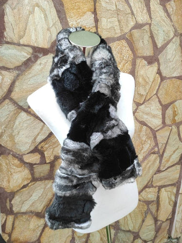 Fur scarves, fur scarf womens, rex rabbit fur scarf, fur collar